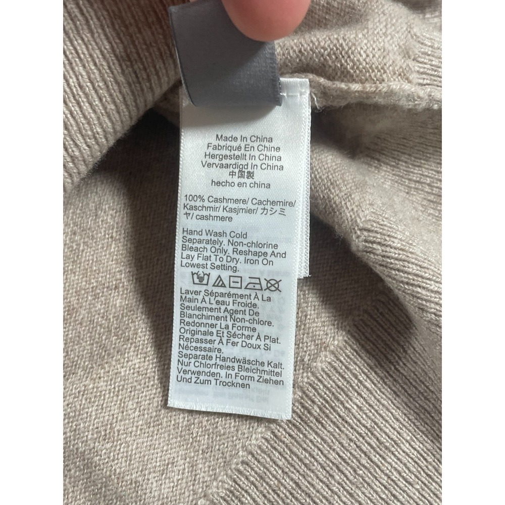 J.Crew Women's Cashmere Relaxed‎ Crewneck Sweater Tan Size XS CB905 - Picture 6 of 10